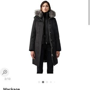 Mackage Harlowe Down Coat with Removable Silverfox Fur